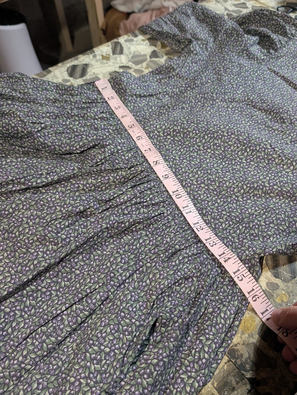 Laura Ashley Vintage Great Britain Floral Cottagecore Puff Sleeve Dress Size 12 - Picture 10 of 10